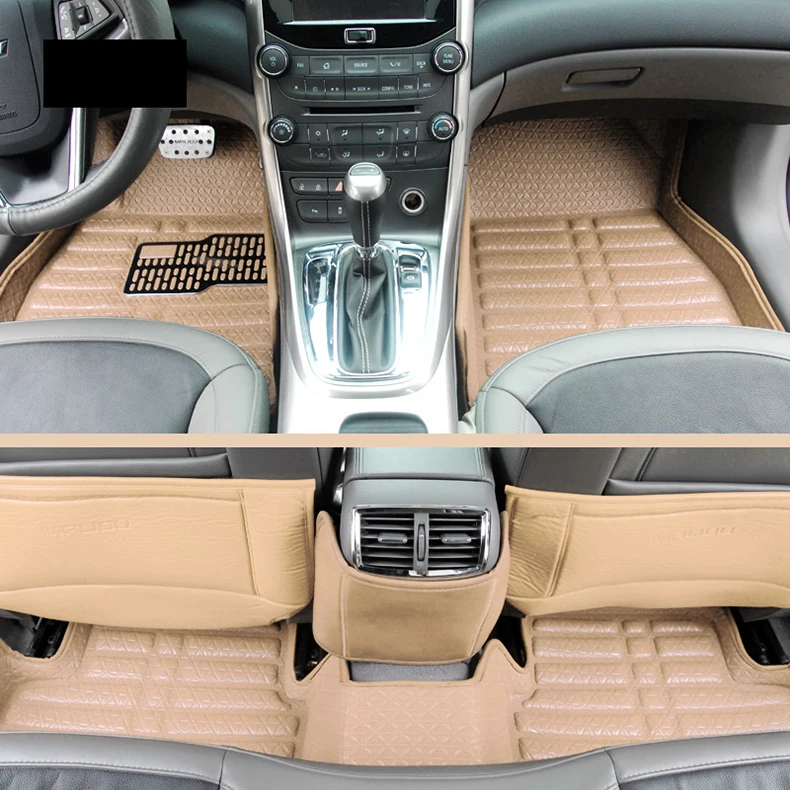 Кожаные автомобильные коврики для chevrolet malibu 2012 2013 аксессуары для стайлинга автомобилей