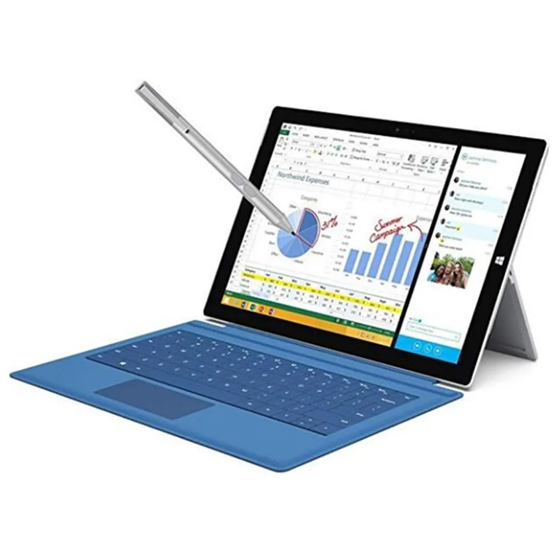 Silver Wireless Touch Stylus Pen For Microsoft Surface Pro 2017 3 4 5 6 Go Book Laptop Computer Accessories | Компьютеры и офис