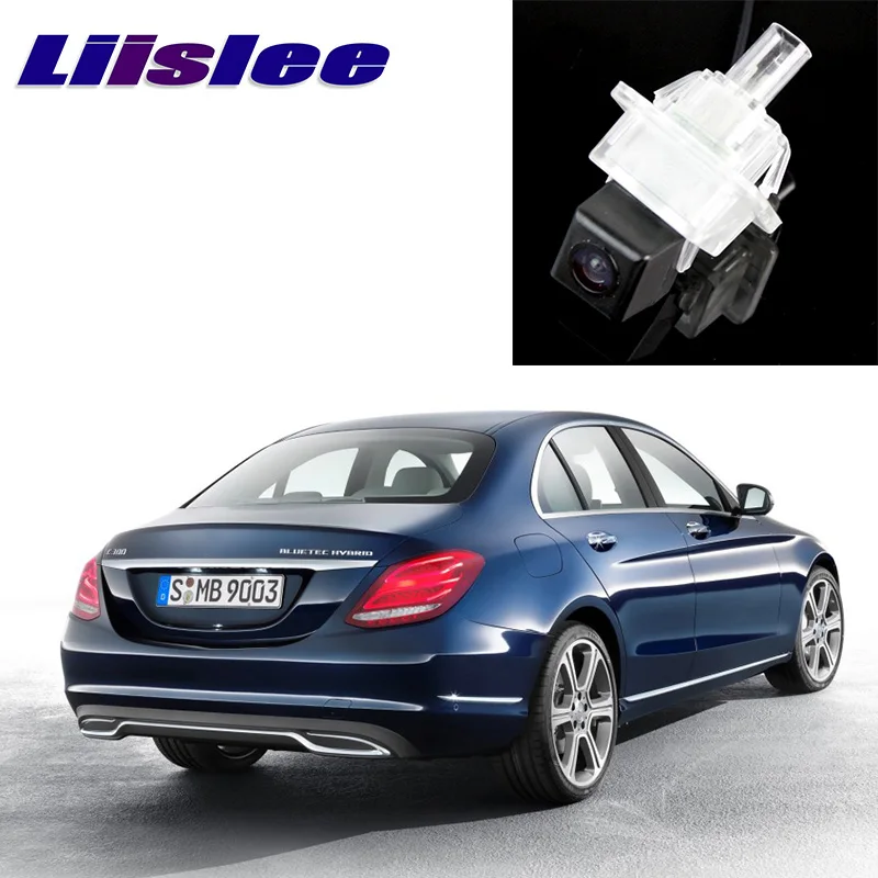 LiisLee обратного изображения Камера для Mercedes Benz C Class MB W205~ Ночное видение HD Специальный вид сзади камера