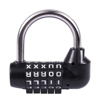 

5 Letter Code Combination Suitcase password lock Black