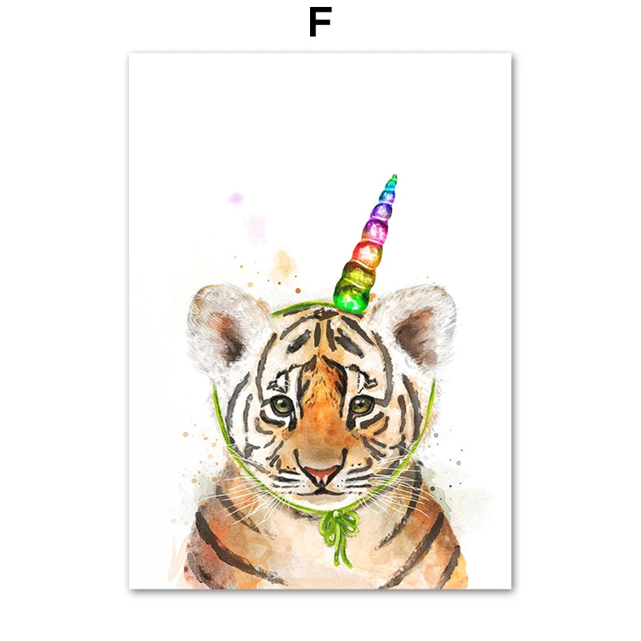 Deer-Tiger-Monkey-Slot-Fox-Bear-Koala-Wall-Art-Canvas-Painting-Nordic-Posters-And-Prints-Wall (6)