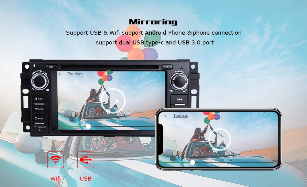 4G ram Android 9 автомобильный dvd-плеер для Jeep Grand Cherokee Chrysler 300C Компас Патриот Dodge Sebring gps-навигация, радио, стерео