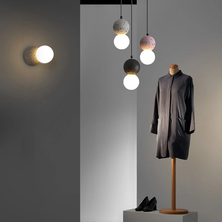 

Resin chandelier Nordic Loft industrial coffee shop lighting creative modern milk tea shop restaurant bar chandelier E27 LED