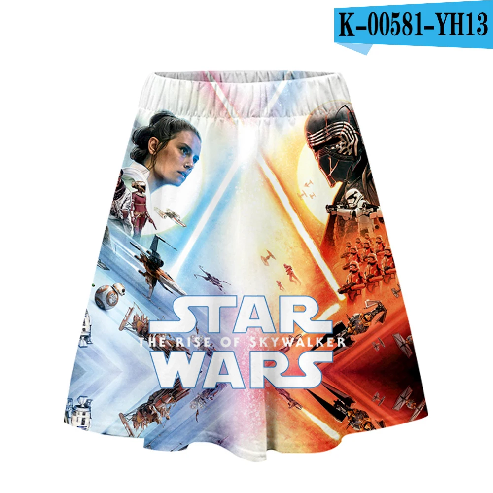 Pictured Star war/одежда с 3D принтом skywalker, повседневная женская юбка, летняя удобная юбка, топы, крутые женские юбки, Лидер продаж - Цвет: Pictured