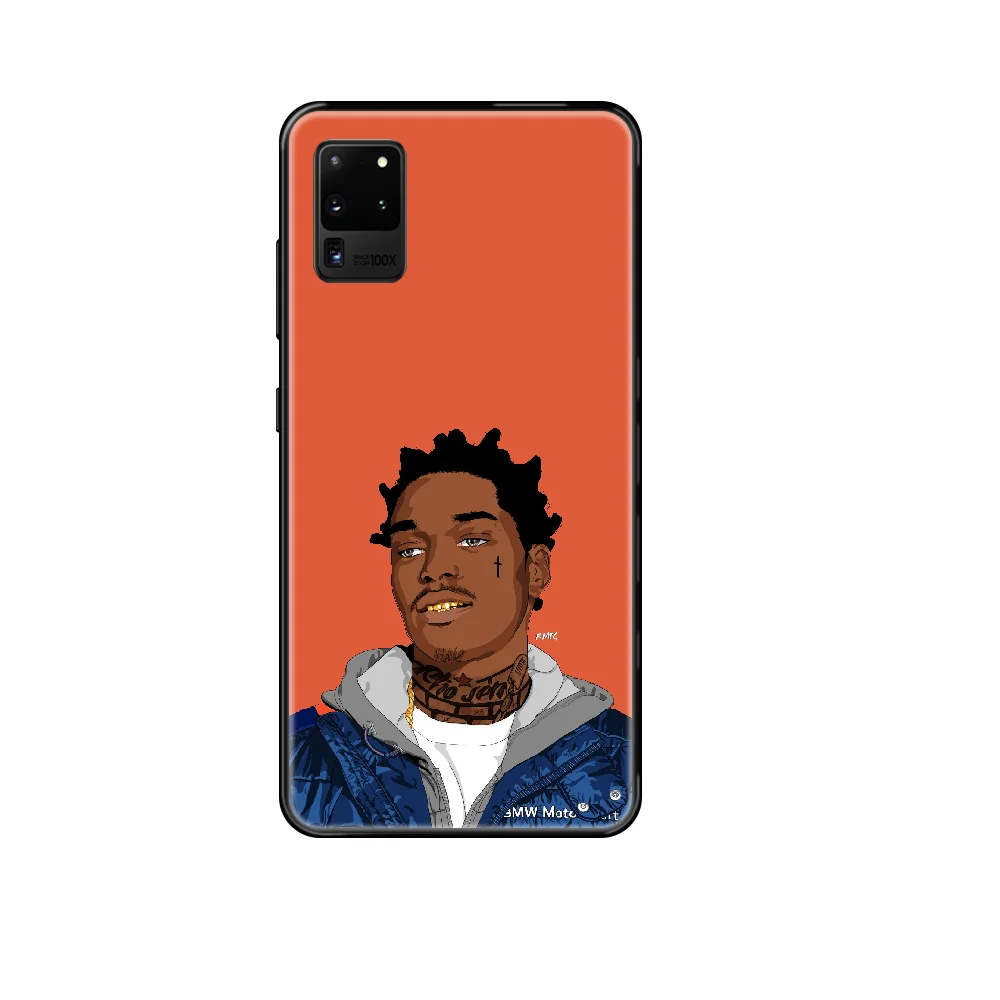 kodak black rap singer Phone case For Samsung Galaxy S 3 4 5 6 7 8 9 10 Plus Lite Edge black art waterproof luxury shell tpu
