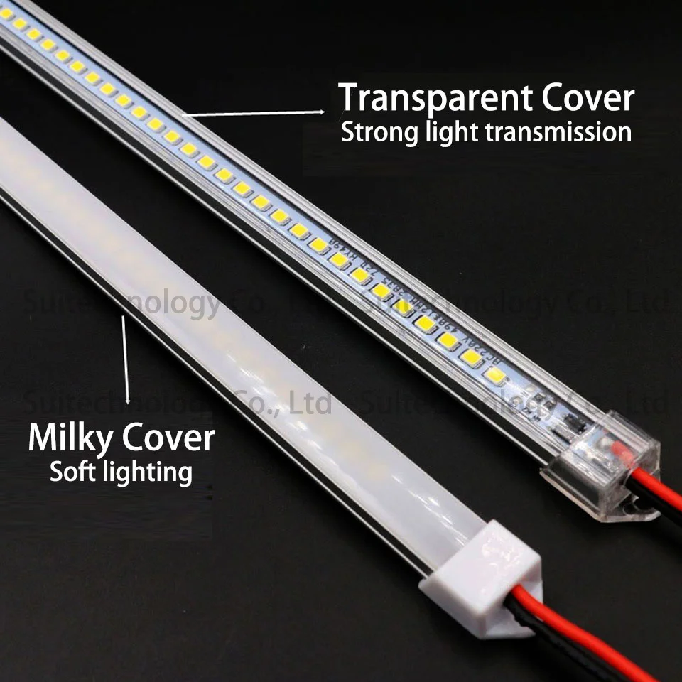 5 шт. светодиодный светильник для бара AC220V светодиодный Жесткий полосы 20 см 40 см 50 см 60 см светодиодный светильник с U алюминиевой оболочкой+ крышка для ПК для кухонного шкафа