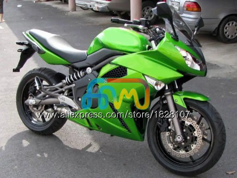 Красный горячее тело комплект для KAWASAKI 650R ER 6 F 650 R ER6 F 09-11 31BS. 28 ER 6F 650-R ER-6F ER6F 09 10 11 2009 2010 2011 обтекатель - Цвет: No. 7