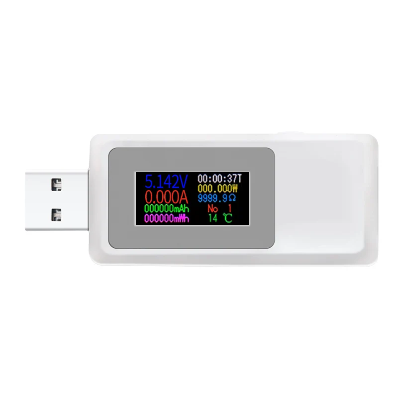 Тестер USB DC 4 V-30 V 0-5A ток Напряжение счетчик времени Амперметр цифровой монитор отрезной Мощность индикатор банка Зарядное устройство 40% off