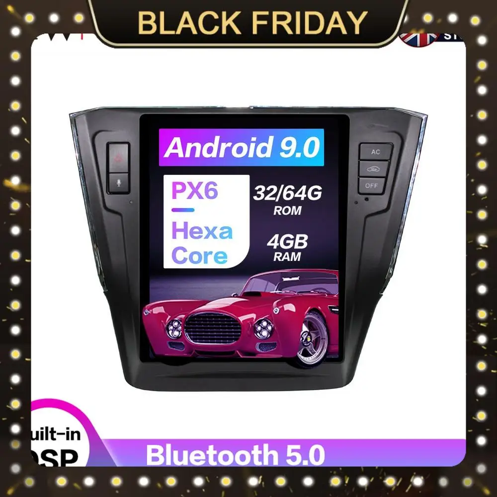 

Android 9.0 6 Core Vertical Tesla Screen Car Audio GPS Navigation For Volkswage Golf 2013-2016 Auto Radio Head Unit Multimedia