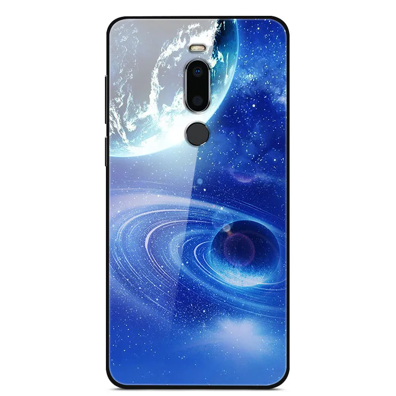 46 Чехол для Meizu M8, закаленное стекло, жесткая задняя крышка для Meizu M8 M 8, мягкий чехол для телефона, бампер для MeizuM8, защитный чехол 5,7 дюйма - Цвет: 46