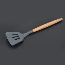 Силиконовая деревянная ручка кухонный набор 8 шт антипригарный шпатель набор инструментов кухонная утварь набор кухонной посуды