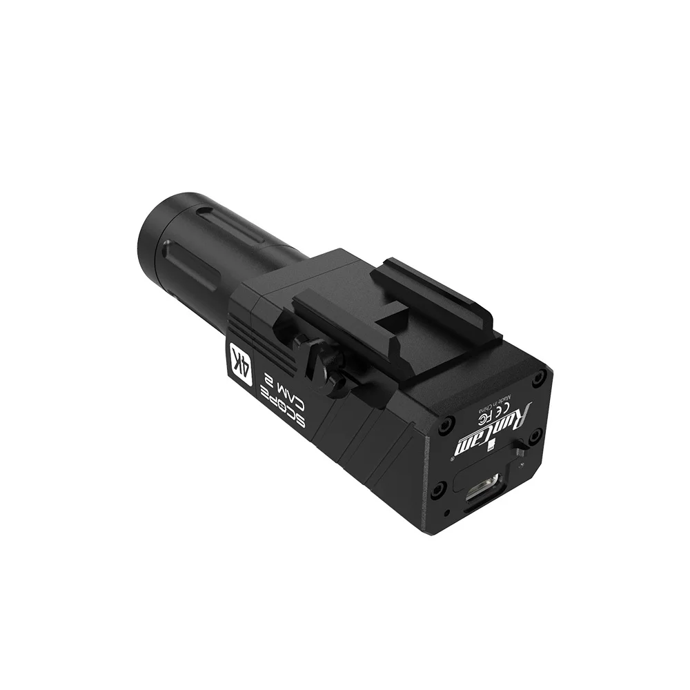 RunCam-Cámara de alcance 2 4K Airsoft, Zoom Digital, puntos personalizados, IP64, impermeable, aplicación de caza de Paintball, 1400mAh, 128G - Imagen 5