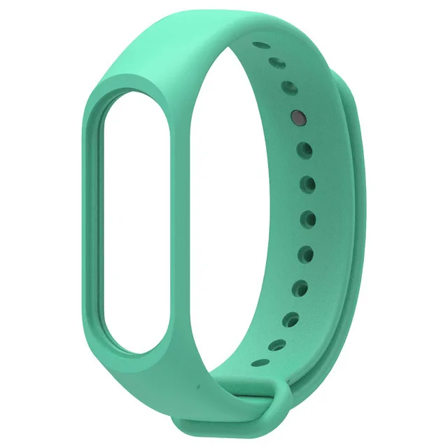 Cyan-blue Браслет для xiaomi mi Band 3 4 спортивный ремешок часы силиконовый ремешок для xiaomi mi band 3 4 браслет mi band 4 3 ремешок - Color: Cyan-blue