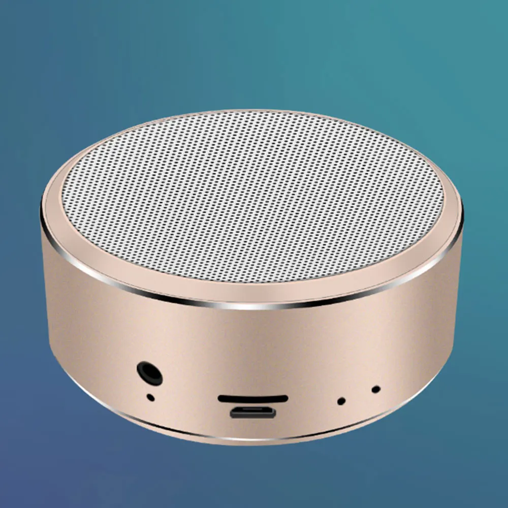 Золотой KISSCASE Bluetooth динамик Портативный беспроводной громкий динамик USB звук стерео музыка объемный открытый динамик напольная колонка - Цвет: Золотой