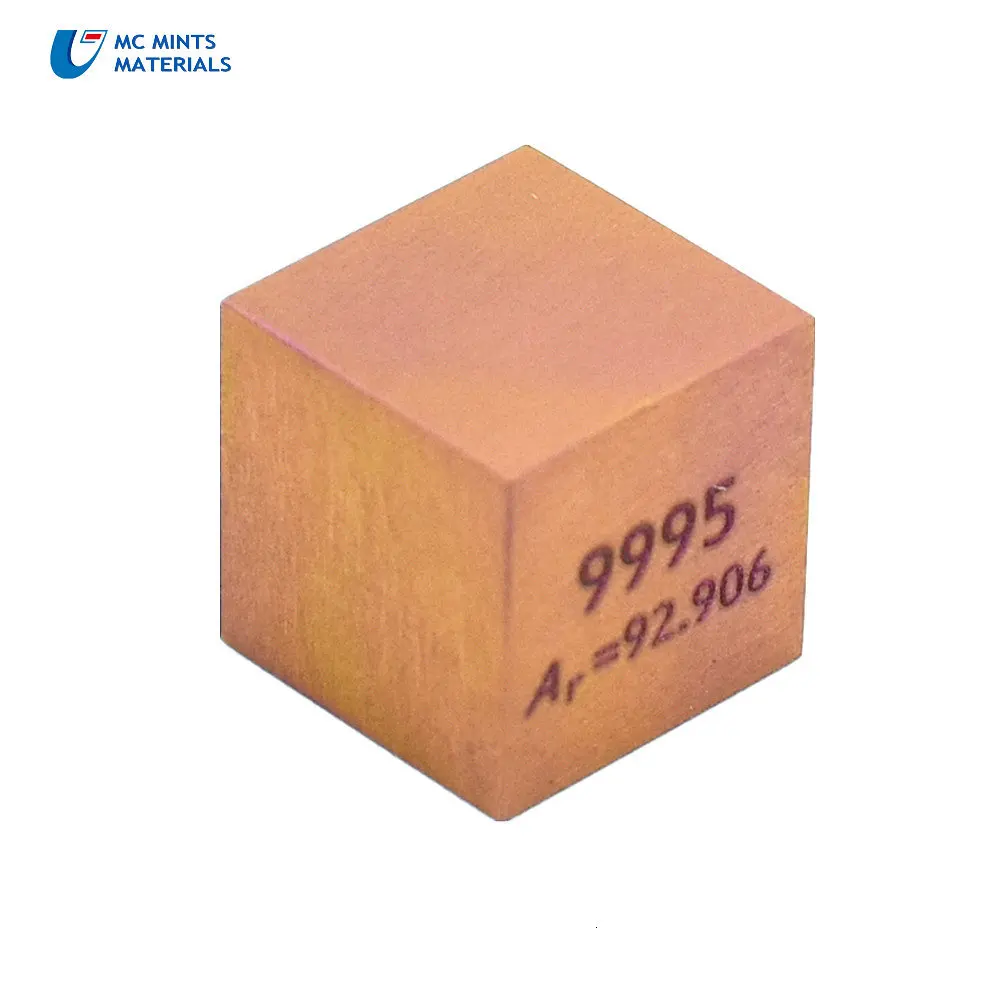 Металлический розовый ниобий куб для Element Collection Science Experiment 99.95% 3N5 10x10x10 мм Красочный Nb Cube 4 исследования Сияющий