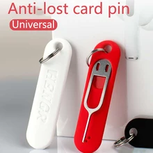Épingle de téléphone portable Anti-perte de carte Sim avec porte-clé, ensemble de fentes de carte