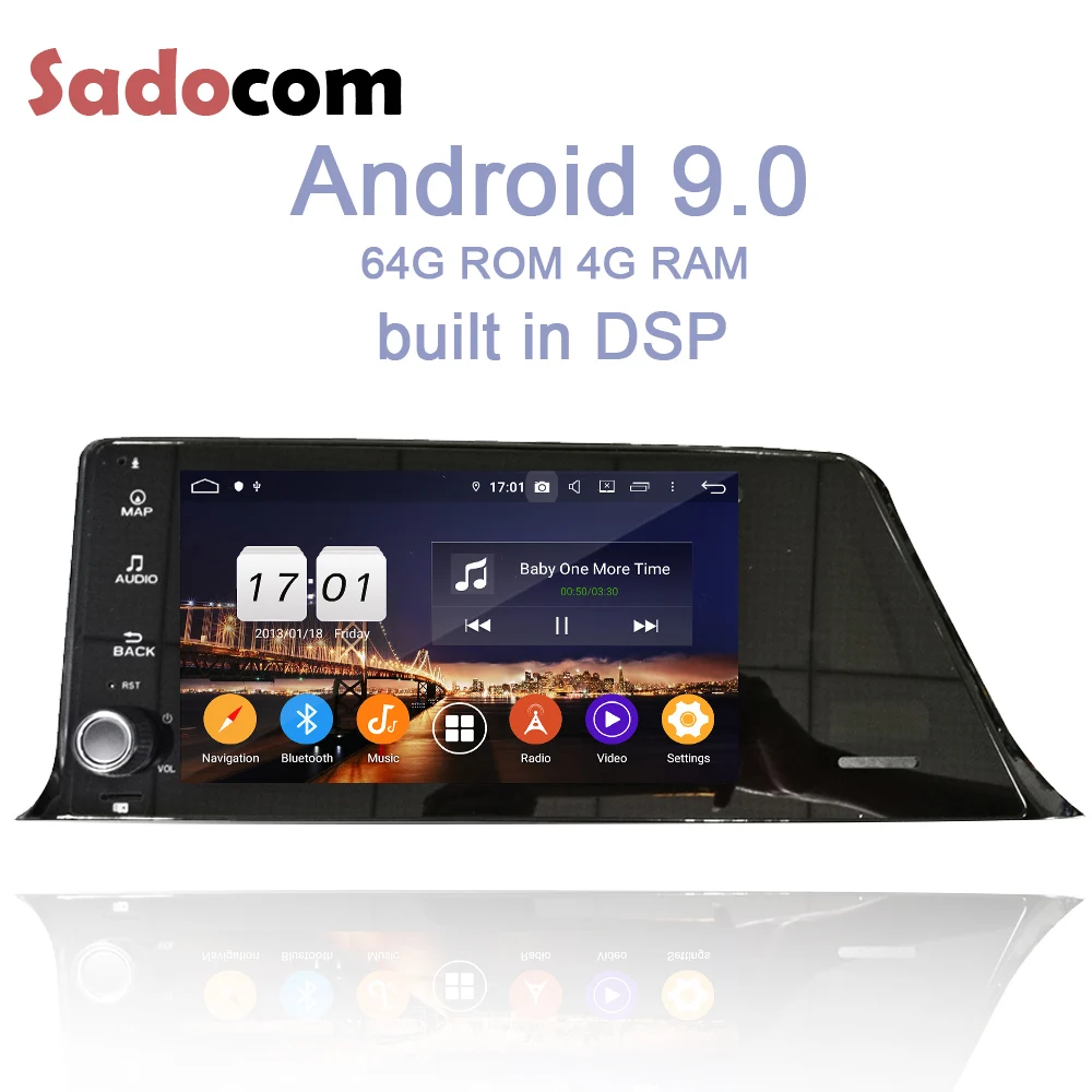 Excellent 8" DSP TDA7851 1 din Android 9.0 4GB+64GB+8 core Car DVD Player GPS Glonass map autoradio Bluetooth 4.2 For C HR C-HR 2016 2017 3