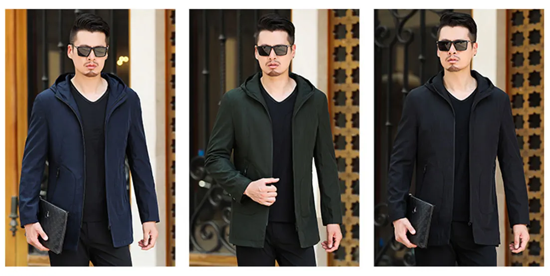 Абзац Lang Legendary fashion мужской зимний удлиненный мужской плащ с капюшоном Стандартный обычный мужской пальто ветрозащитная теплая