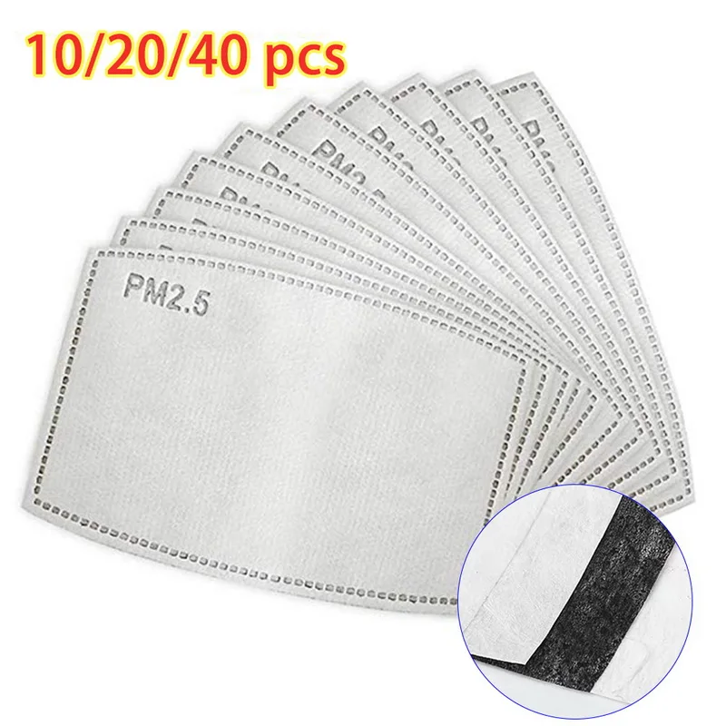 

CYSINCOS Breathable Mask 10pcs/20pcs/40pcs/Lot PM2.5 Filter paper Anti Haze mouth Mask anti dust mask Filter paper Health Care