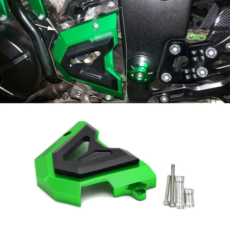 Защитная крышка передней звездочки цепи мотоцикла CNC для Kawasaki Ninja 250 250R Z250 NINJA300 300R