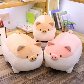 

Creative 40/50cm Cute Stuffed Plush Pig Animal Kid Soft Pillow Toy Baby Birthday Christmas Gift Sleep pillow