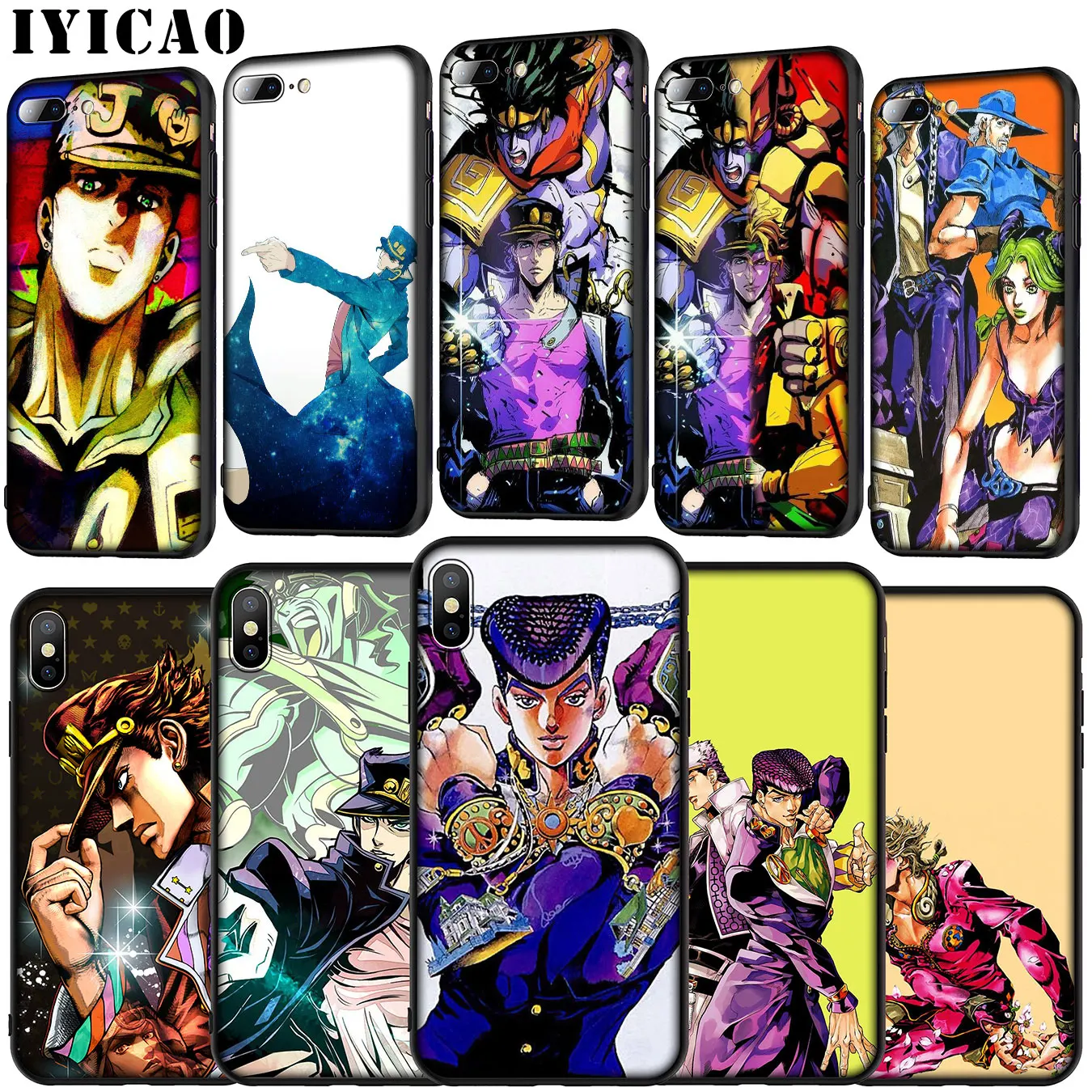 

IYICAO JoJo Bizarre Adventure Soft Silicone Cover Case for Huawei P30 P20 Pro P10 P9 Lite Mini 2017 2016 P Smart Z Plus 2019