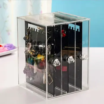 

Jewellery Organizer Acrylic Makeup Drawer Storage Box Jewellery Holder Cosmetic Tool Case Transparent Jewelry Box