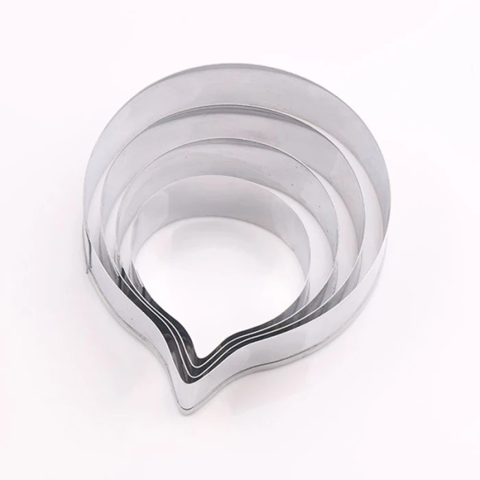 Stainless Steel Flower Petal Cookie Cutter Cupcake Mold Fondant Cake Mould DIY Decor MU8669