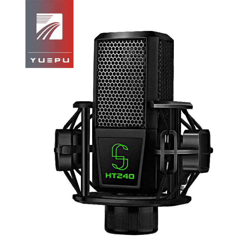 

YUEPU HT240 Professional Condenser Recording Microphone For Laptop MAC Or Windows Cardioid Studio Recording for Youtobe
