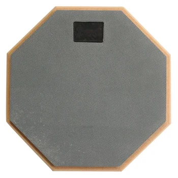 

8 inch Soft Gray Dumb Drum Pad Exercise Mat Blow Plate Drummer Wood+rubber Double Side
