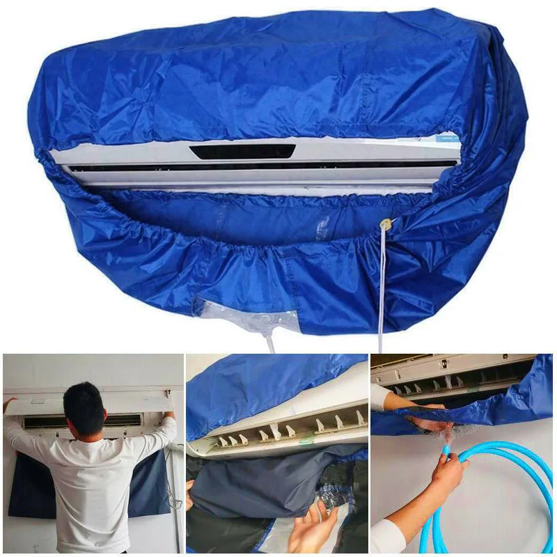 

Wall Mounted Air Conditioning Cleaning Cover Tool Waterproof Dust Washing Clean Protector Bag LBShipping