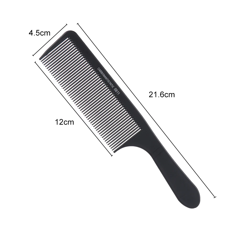 Black Anti-static Comb Thin Plastic Comb Barbershop Professional Hair Cutting Comb Men Women Make Hair Smooth Hairstyling Comb 6