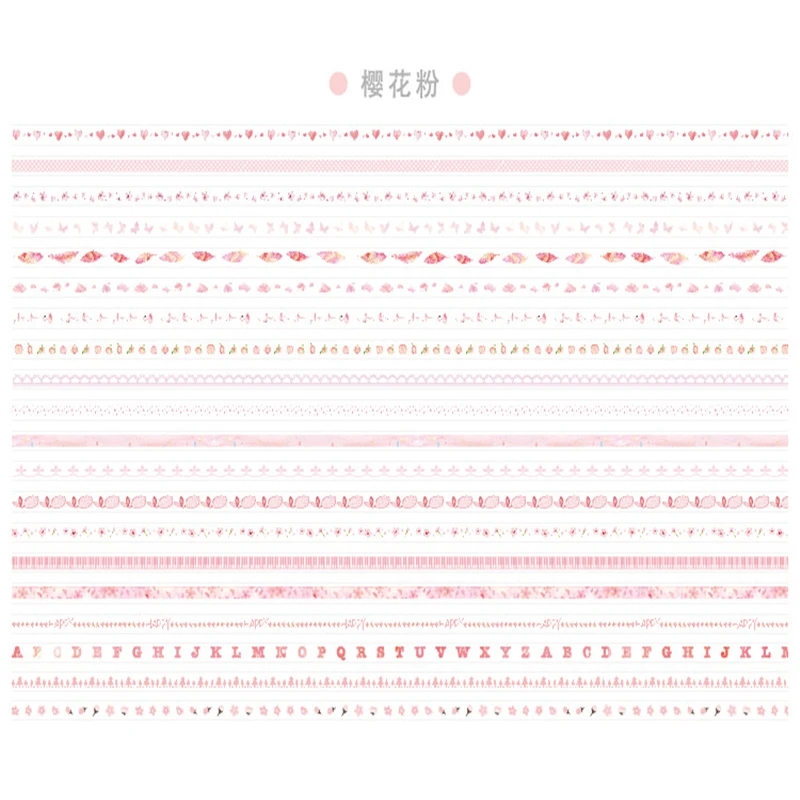 20 шт./компл. Kawaii декоративная клейкая лента милые тонкие набор декоративного скотча васи клейкая лента для наклейки Скрапбукинг раздатчик канцелярской ленты - Цвет: 01