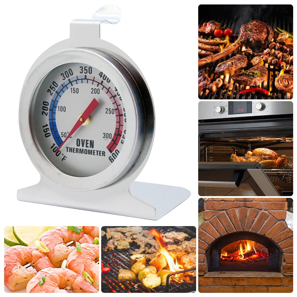 Stainless Steel Oven Cooker Thermometer Temperature Gauge 300ºC 600ºF