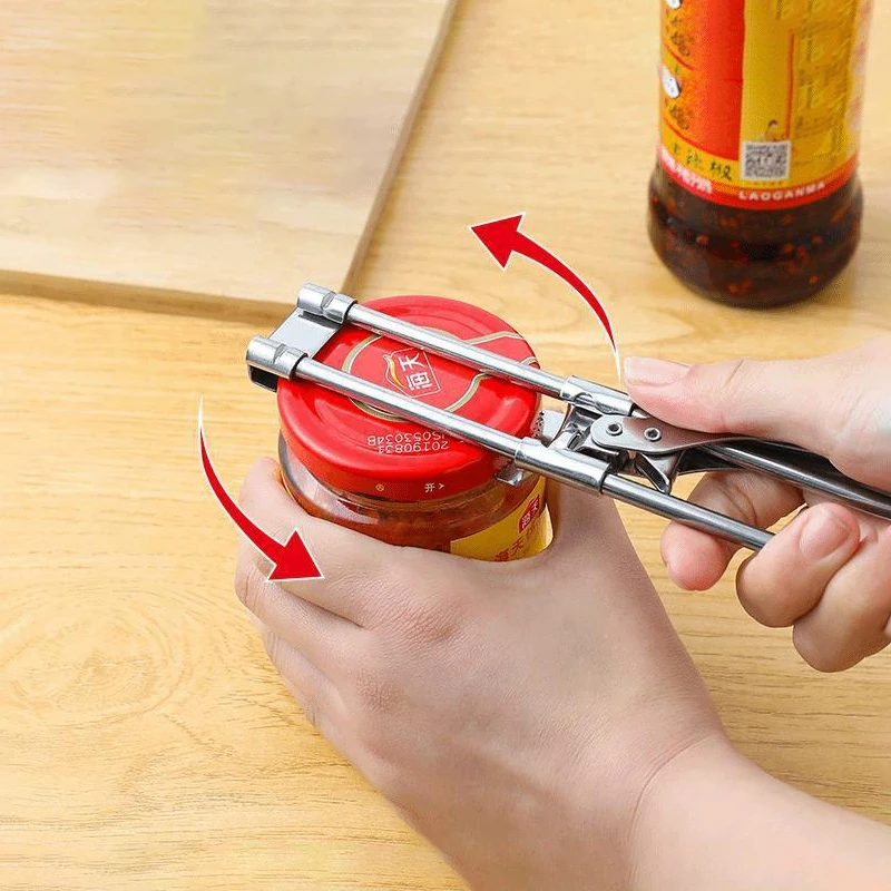 Can Opener Creative Adjustable Stainless Steel Kitchen Tools Manual Jar