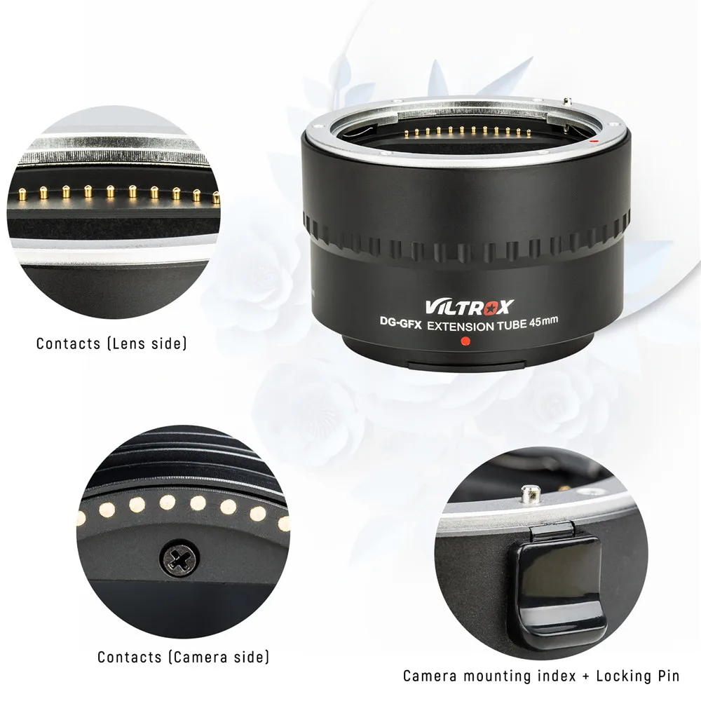 Viltrox DG-GFX 45 мм адаптер для объектива с автофокусом макро-удлинитель адаптер для объектива G крепление для камеры FUJIFILM GFX50S GFX50R GFX100