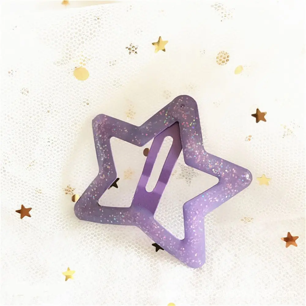 purple 1 шт. шикарные детские новые милые заколки для волос Единорог безопасные заколки BB клип маленькие девочки подарки Детские аксессуары для волос дропшиппинг - Цвет: purple