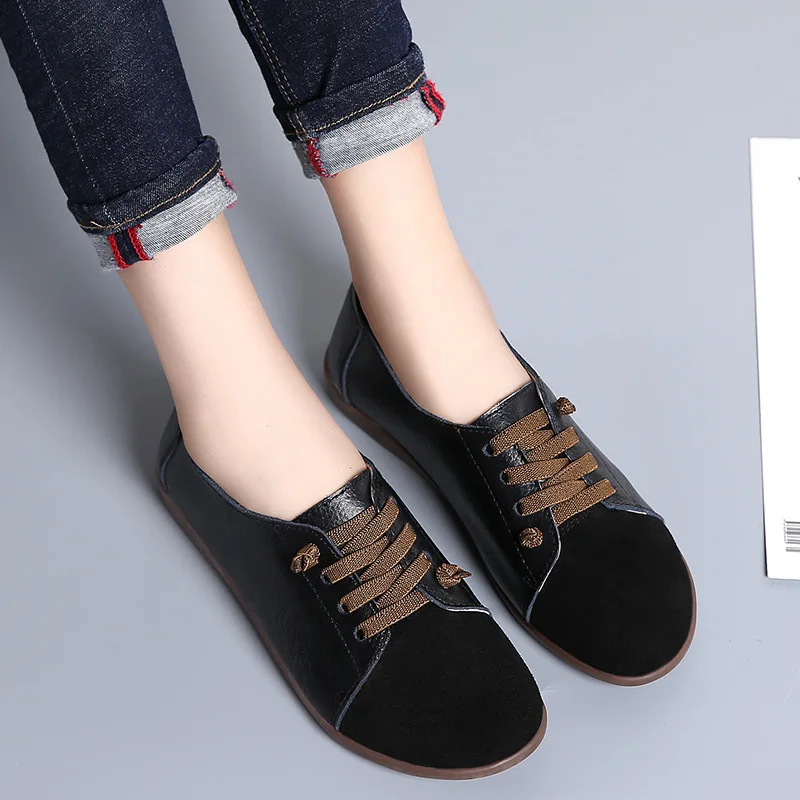 2021 New Women Shoes Casual Loafers Woman Plus Size 43 Flats Fashion Sneakers Ladies Elastic Band Shallow Female Slip-on Shoes