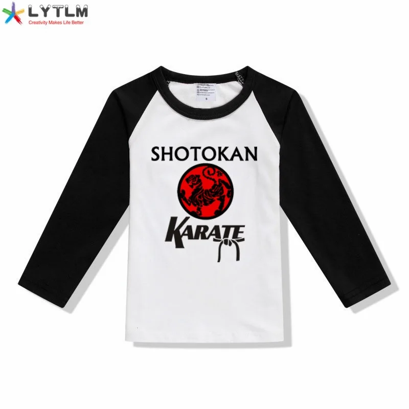 LYTLM Camiseta Karate Shotokan/Детские рубашки летняя одежда для маленьких мальчиков футболка в стиле рок Детские футболки с длинными рукавами