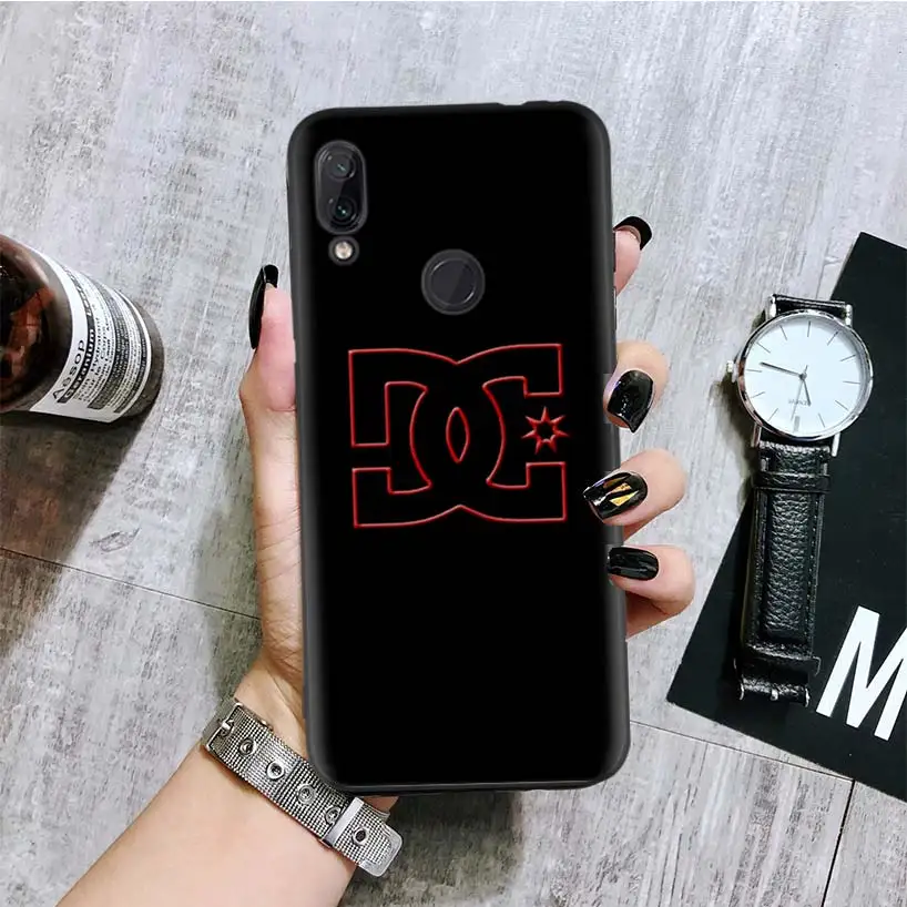 Черный чехол с логотипом Dc Shoes для Xiao mi Red mi Note 8 7 7S 7A 6 S2 GO K20 Pro 6A mi 6X 5X A1 CC 9 8 чехол для телефона