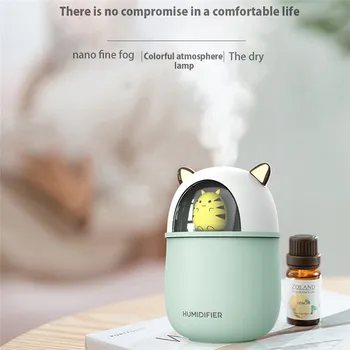 

ELOOLE Air Humidifier 300ML Cute Pet Rat Desktop Air Diffuser Essential Oil Aromatherapy USB Heavy Fogger Mist Maker For Home