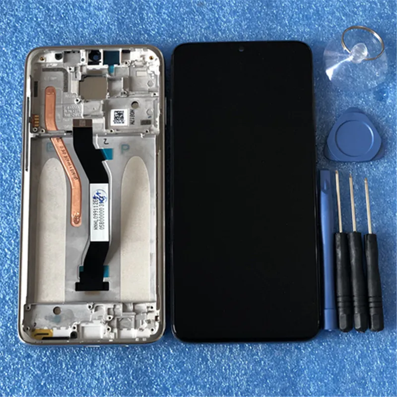 Axisinternational для 6," Xiaomi Redmi Note 8 ЖК-экран+ Сенсорная панель дигитайзер Рамка для Redmi Note 8T