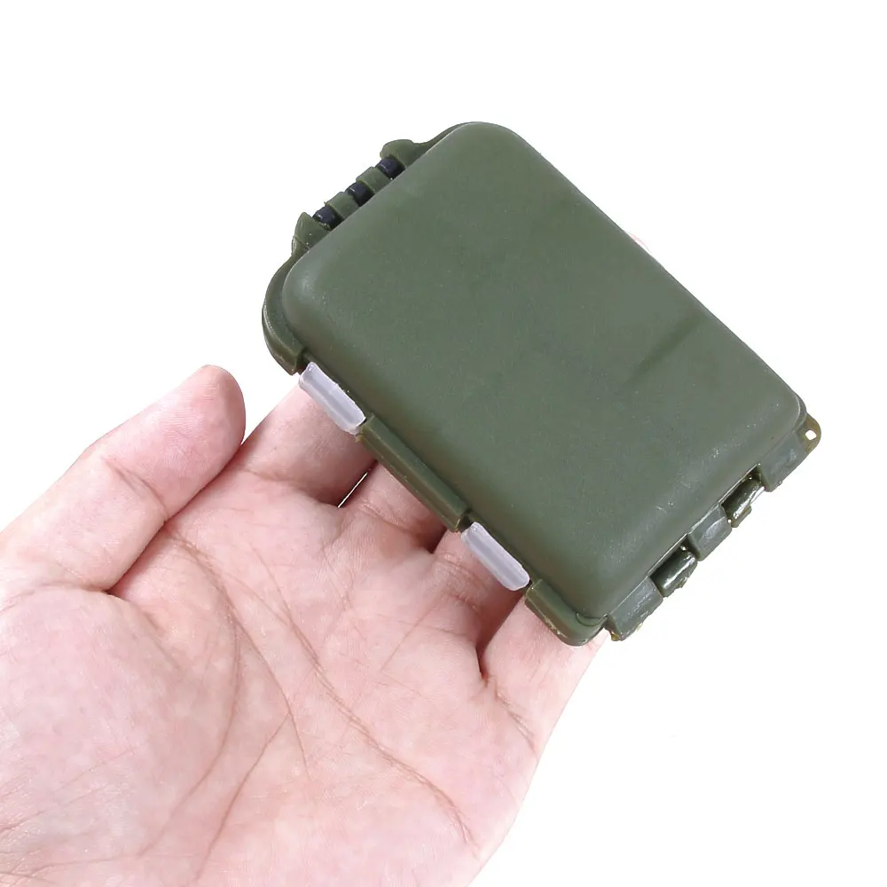

10 Compartments Mini Fishing Tackle Box Fish Lures Hooks Baits Plastic Storage Holder Square Case Pesca Fishing Accessories