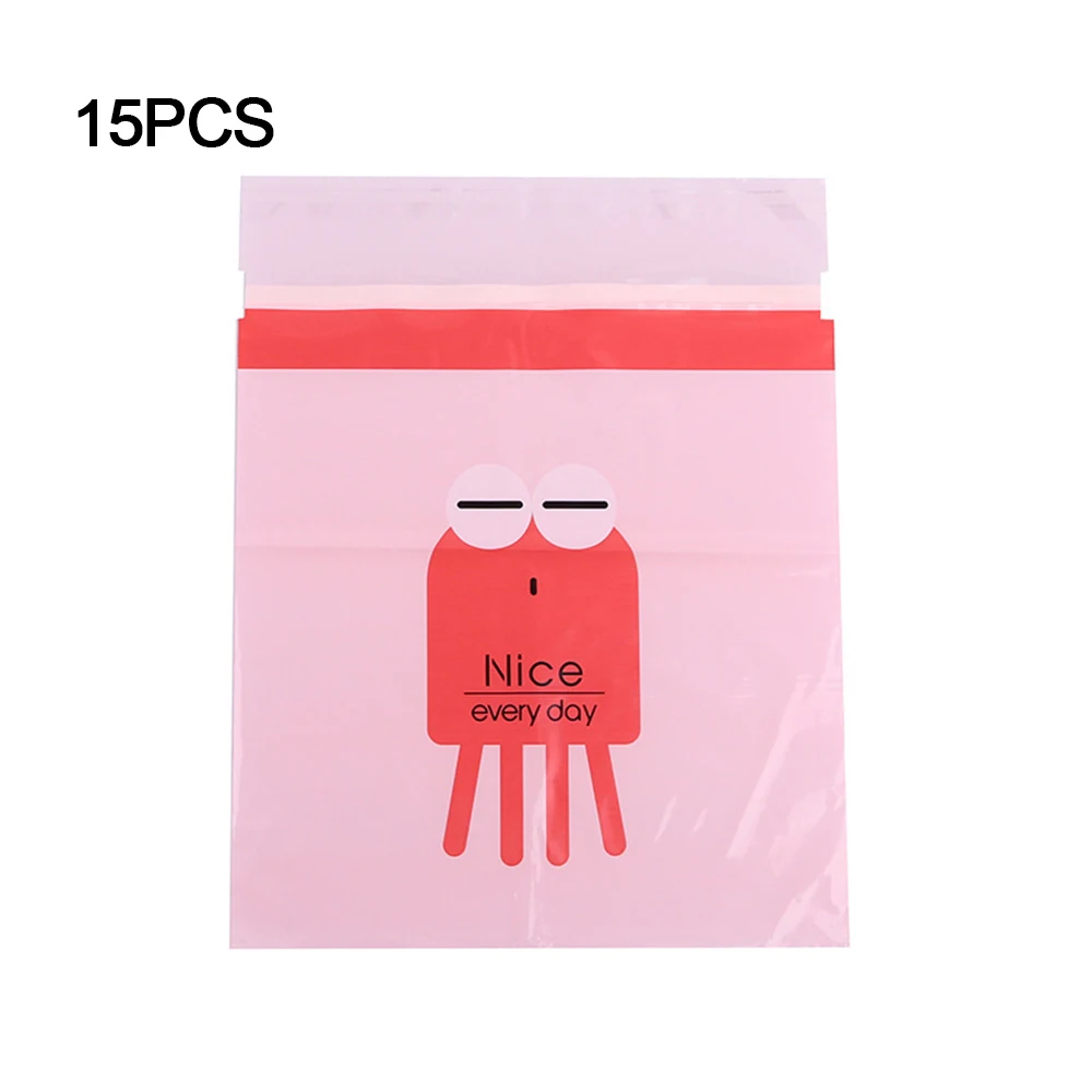 New Useful 15pcs Paste Creative Cute Portable Car Garbage Bag Trash Can Storage Cleaning Bag Disposable Bag for Car Office House
