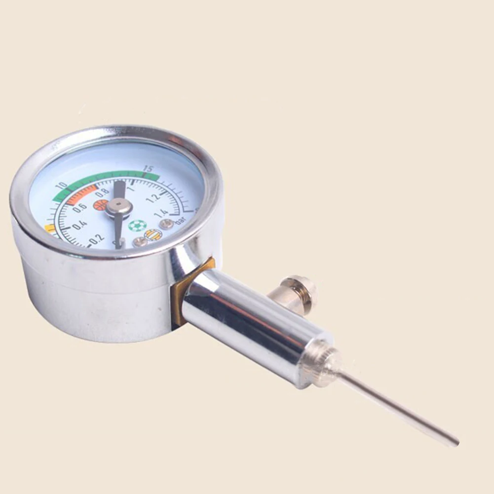 Air Pressure Gauge for Balls PSI/Bar with Builtin Release Valve Air