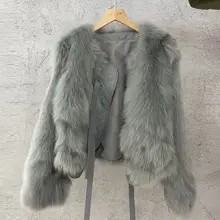  2021 New Autumn Winter Mink Hair Small Fragrance Stitching Plush Coat England Style Women Fur Short Coat Thin Faux Fur 
