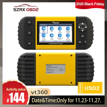 

VDIAGTOOL VT360 OBDII Car Diagnostic Tool ABS Airbag SAS BRT EPB DPF TPA TPMS Immo Oil Reset Injector OBD2 Automotive Scanner