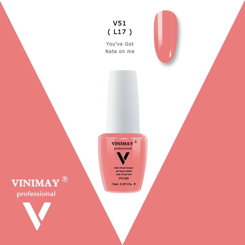 V51 VINIMAY Гель-лак для ногтей, новинка, 96 цветов, Гель-лак, Гель-лак для ногтей, набор праймеров, замачиваемый УФ-лак для ногтей, 15 мл - Цвет: V51