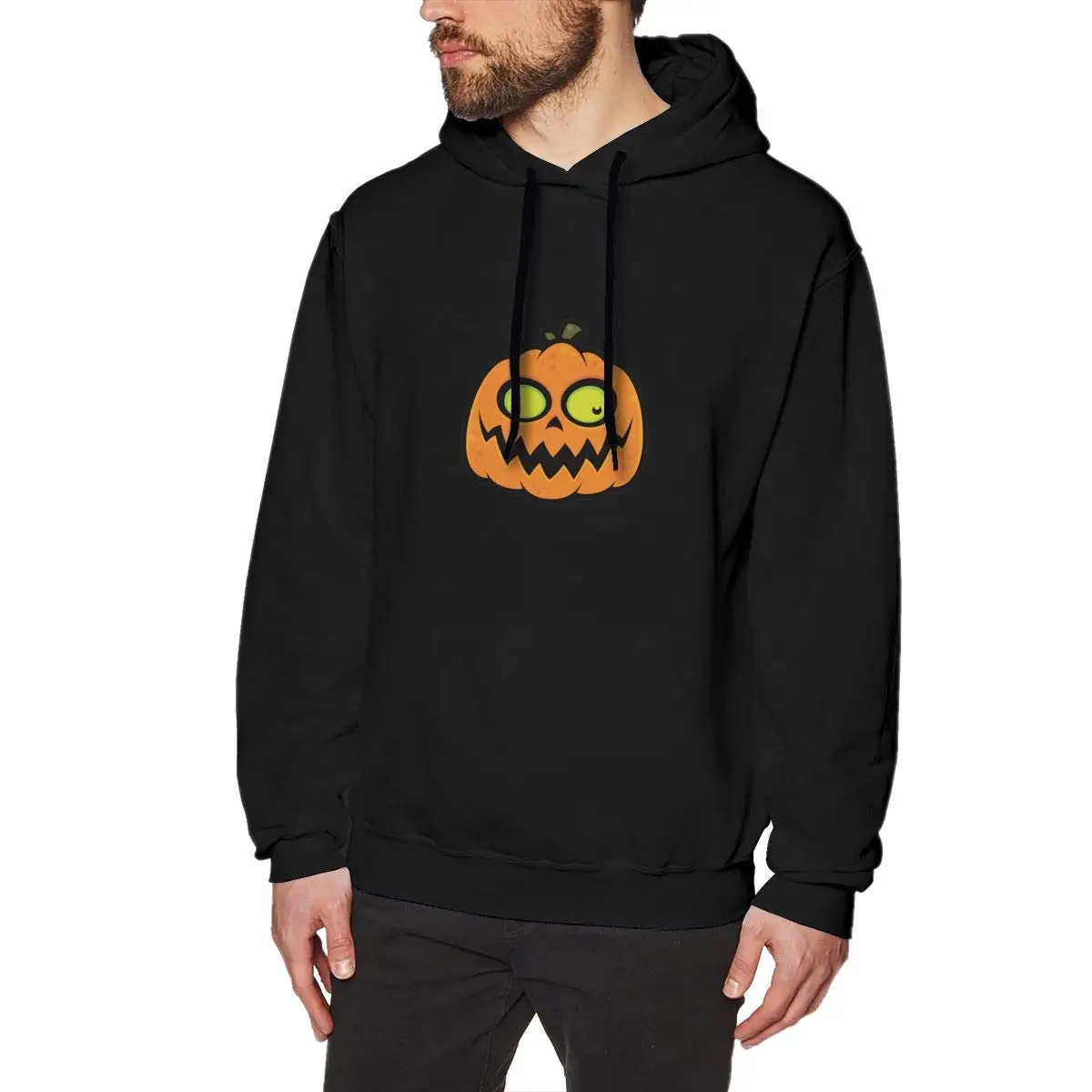 Crazy Pumpkin мужская толстовка с капюшоном с тематическим принтом модная толстовка с капюшоном Черная Мужская Женская толстовка с капюшоном