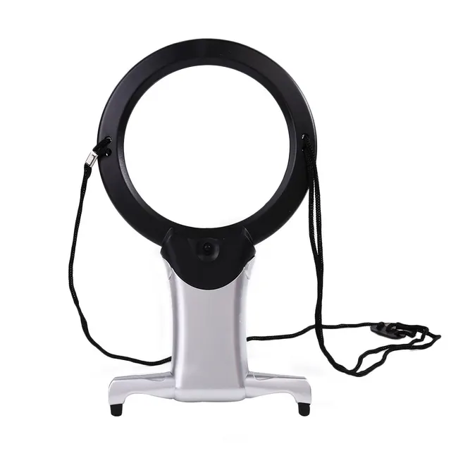 Buy INNE 10cm Hand Free LED Lupe Lighted Jewelry Wear Magnifying Glass For Seniors Sewing Cross Stitch Embroidery Online